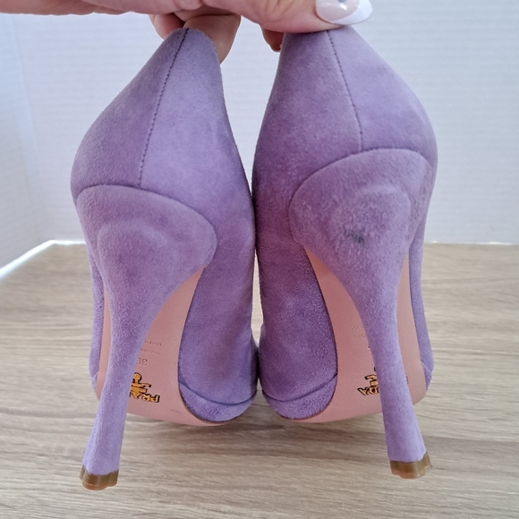 PRADA Leather Scalloped Heels in Lavander - Picture 13 of 13
